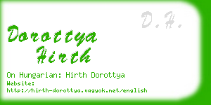 dorottya hirth business card